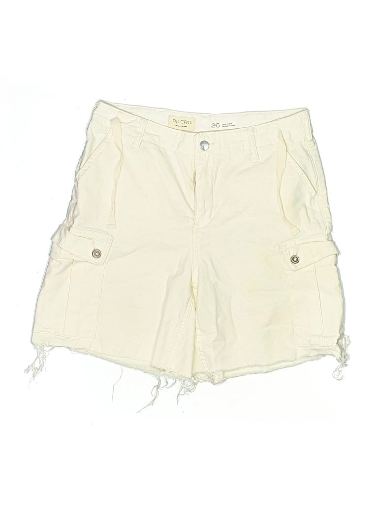 Pre-owned Pilcro Cargo Shorts In White