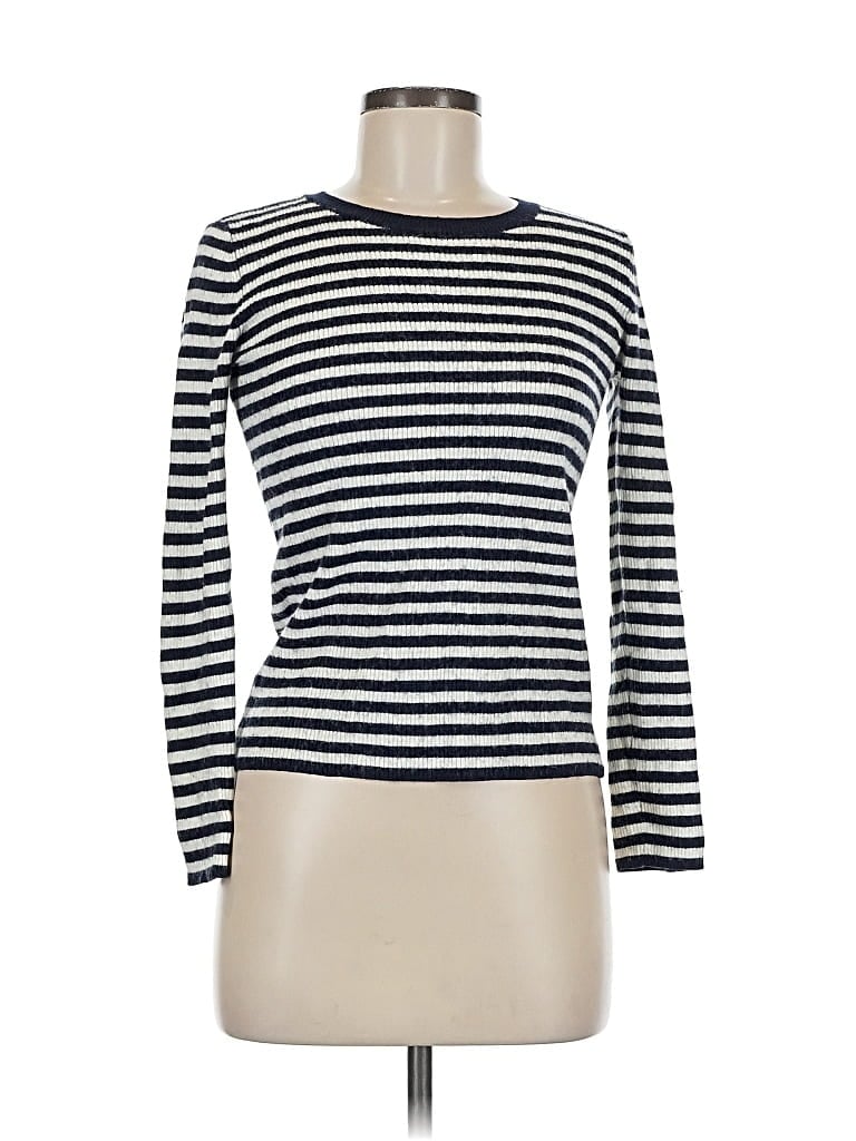 Pre-owned Ann Taylor Loft Pullover Sweater In White