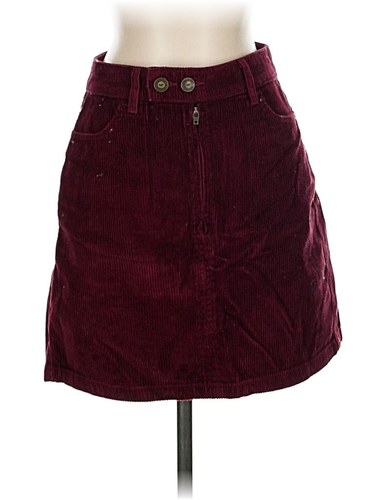 Pre-owned Hollister Casual Skirt In Burgundy