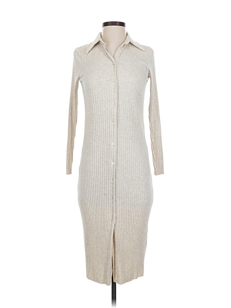 Pre-owned H&m Casual Dress In White