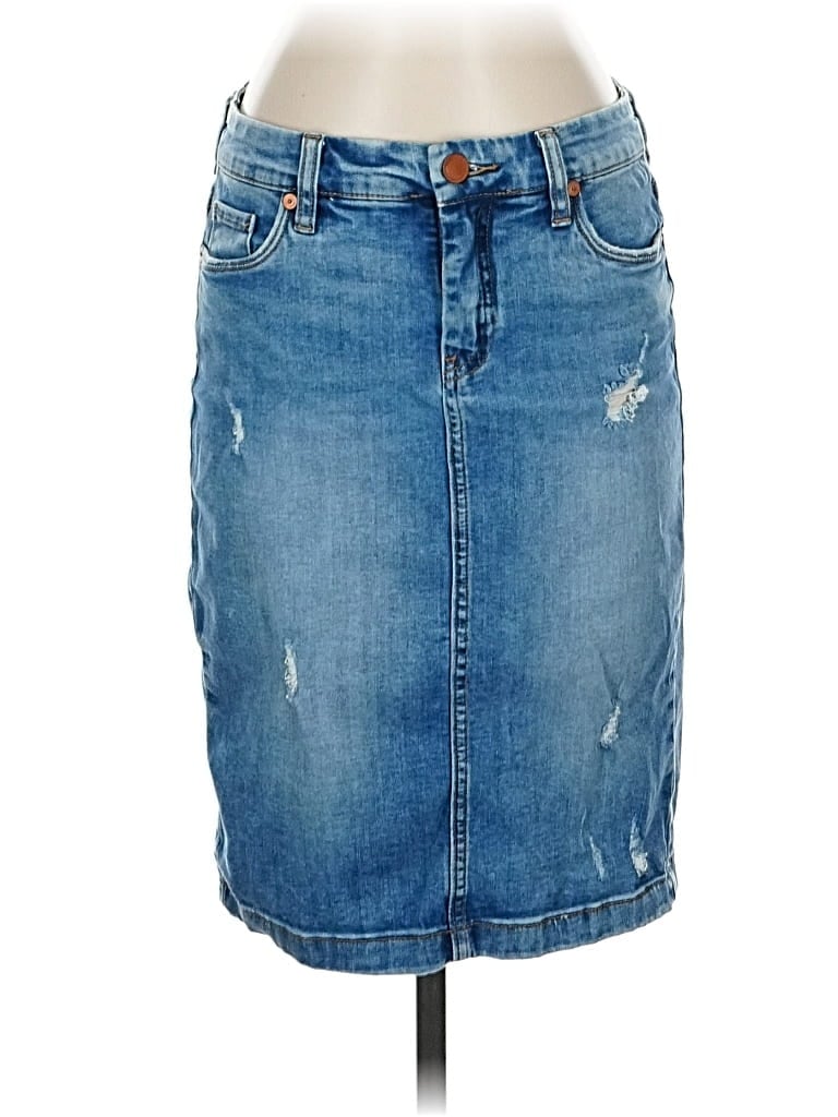 Pre-owned Blanknyc Blank Nyc Denim Skirt In Blue