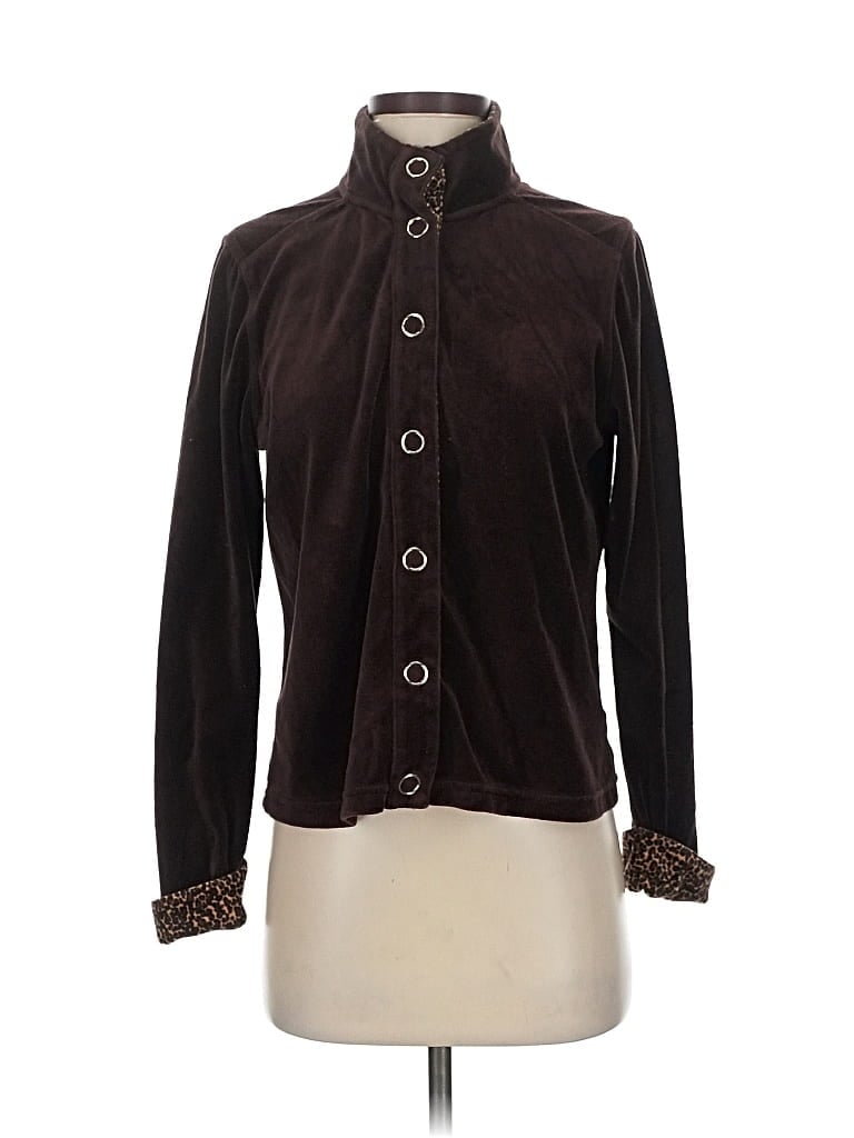 Pre-owned Onque Casuals Cardigan Sweater In Brown