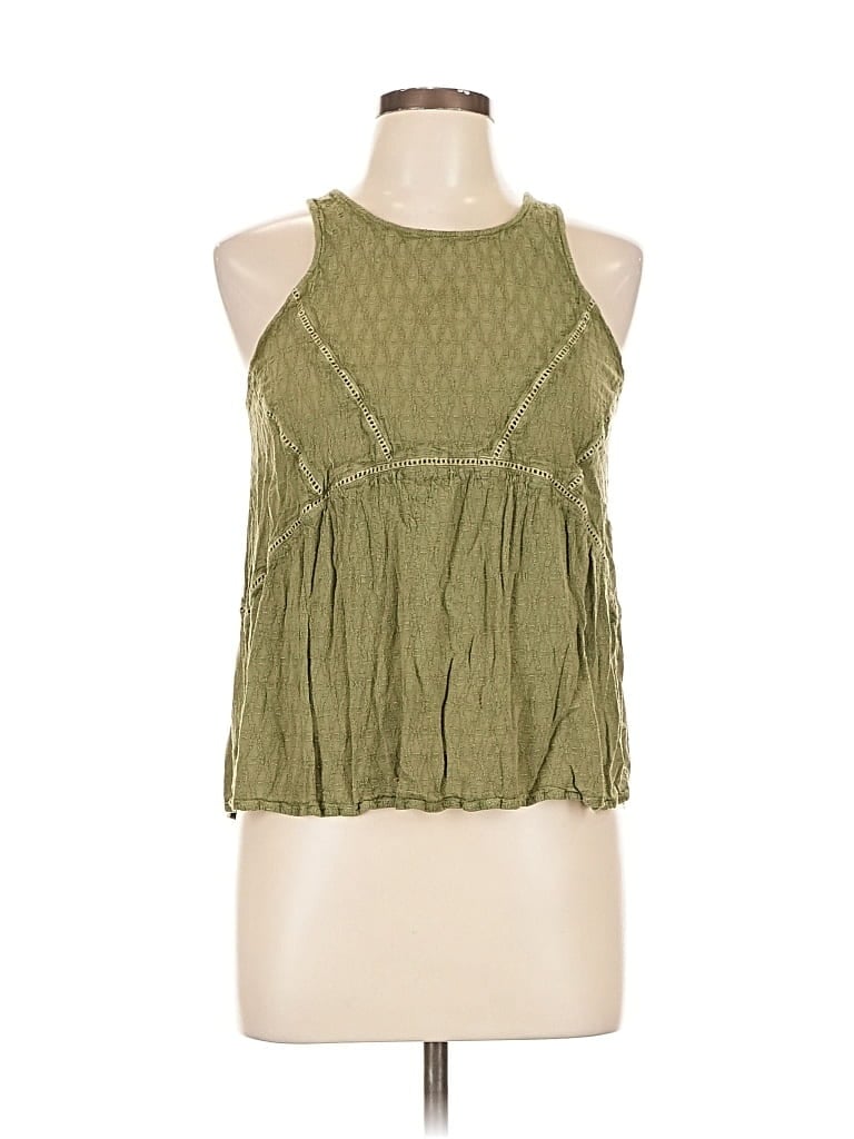 Pre-owned Rip Curl Sleeveless Blouse In Green