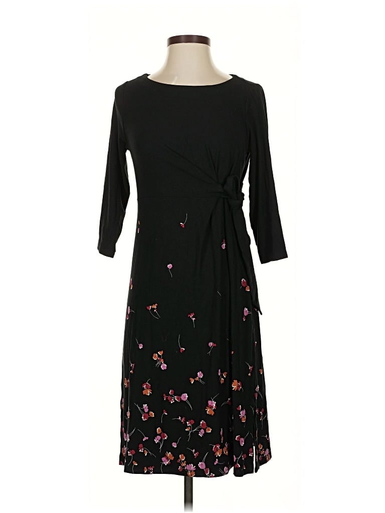 Pre-owned Jjill Casual Dress In Black
