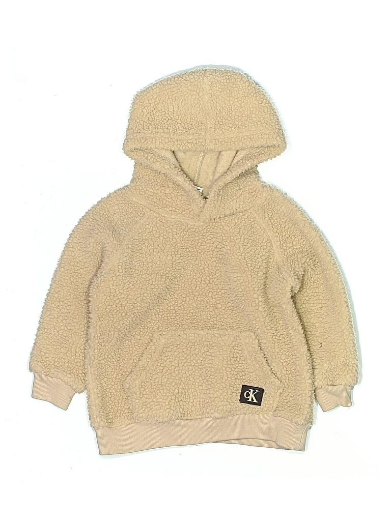 Pre-owned Calvin Klein Kids' Pullover Hoodie In Brown