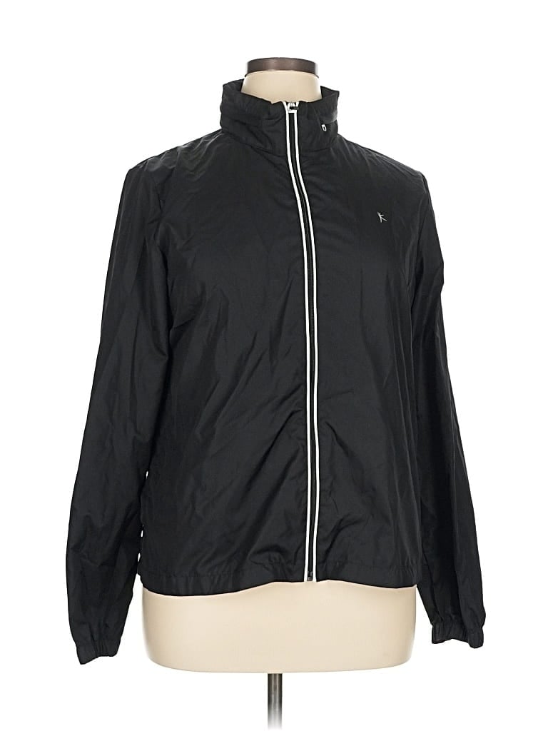 Pre-owned Danskin Now Track Jacket In Black
