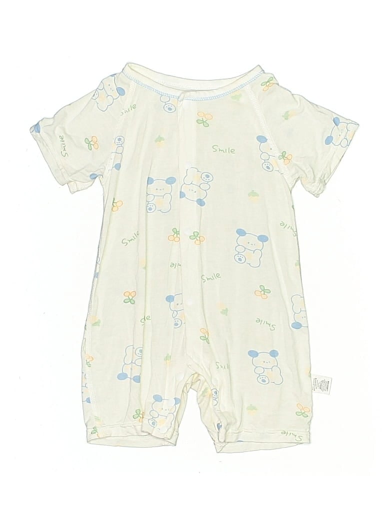 Pre-owned Unbranded Babies' Short Sleeve Onesie In White
