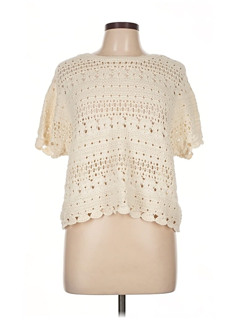 Pre-owned Universal Thread Pullover Sweater In White