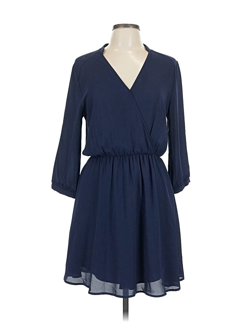 Pre-owned Lush Casual Dress In Blue