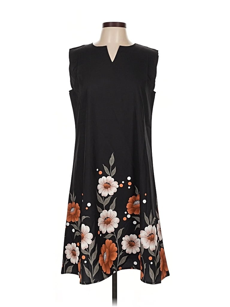 Pre-owned Unbranded Casual Dress In Black