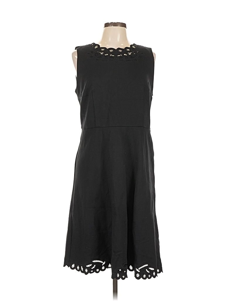 Pre-owned Talbots Casual Dress In Black