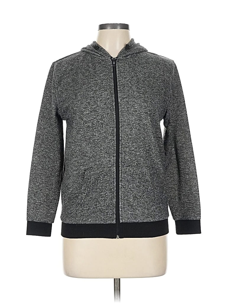 Pre-owned Galaxy By Harvic Zip Up Hoodie In Gray