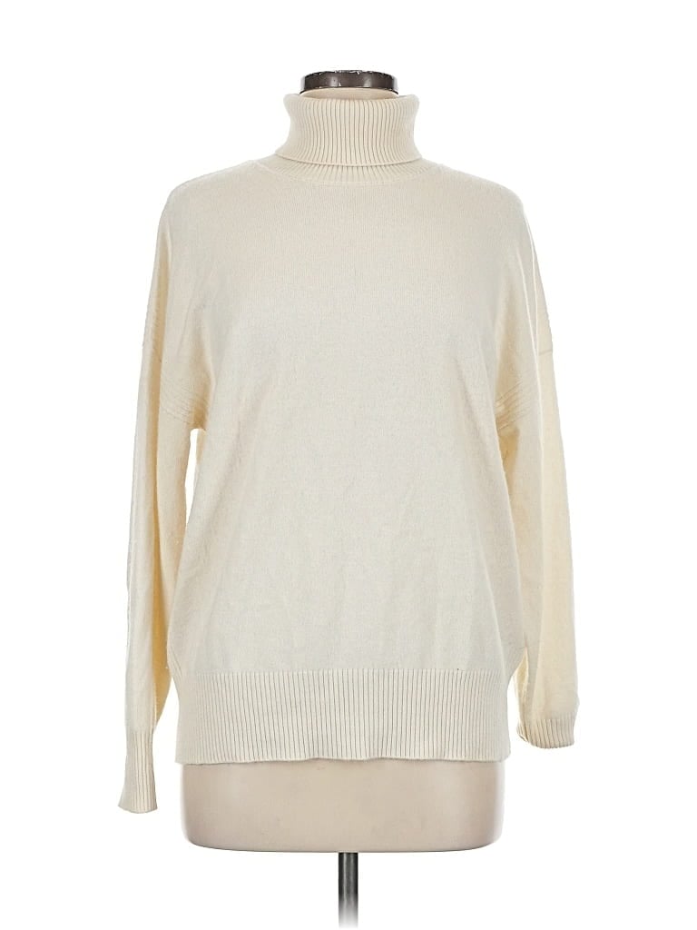 Pre-owned Reiss Turtleneck Sweater In White