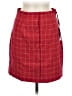 H:ours Plaid Red Casual Skirt Size M - photo 1