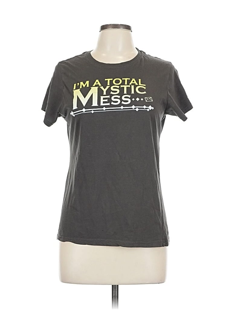 Pre-owned Assorted Brands Short Sleeve T-shirt In Gray