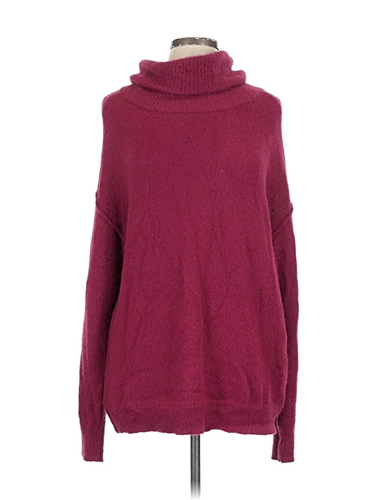 Pre-owned Caslon Turtleneck Sweater In Burgundy