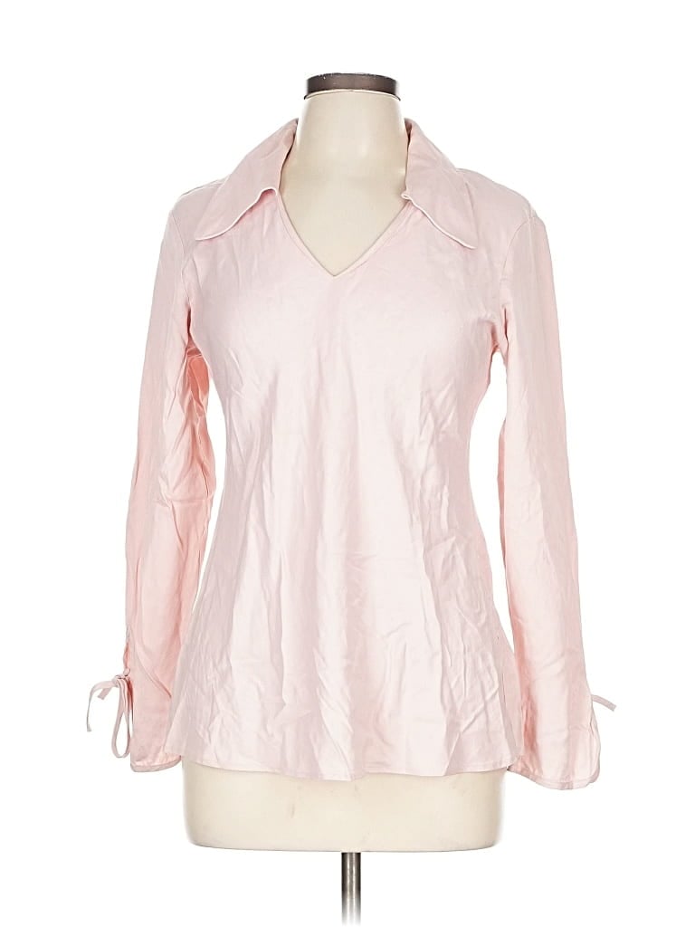 Pre-owned Compagnie Internationale Express Long Sleeve Blouse In Pink