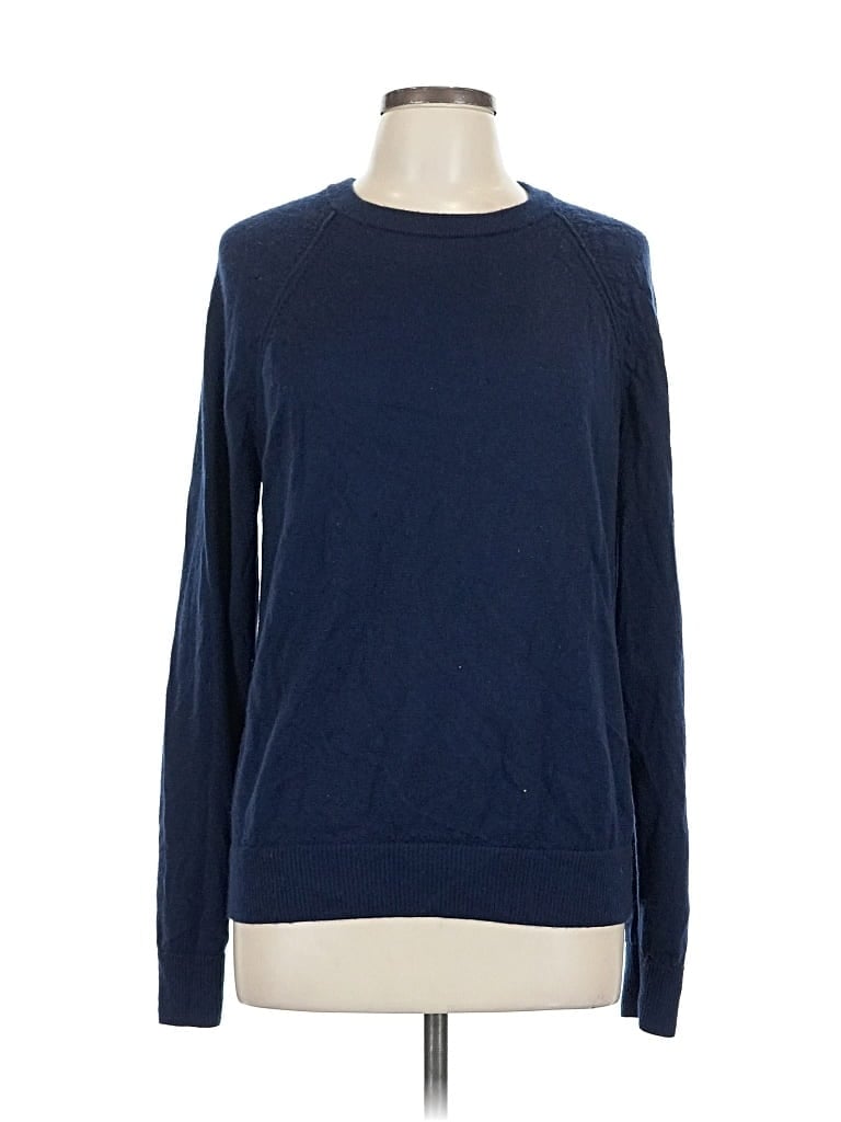 Pre-owned Banana Republic Factory Store Wool Pullover Sweater In Blue