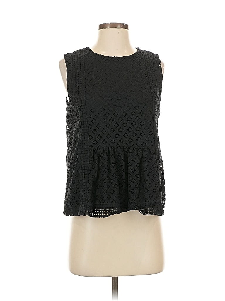 Pre-owned Banana Republic Sleeveless Blouse In Black