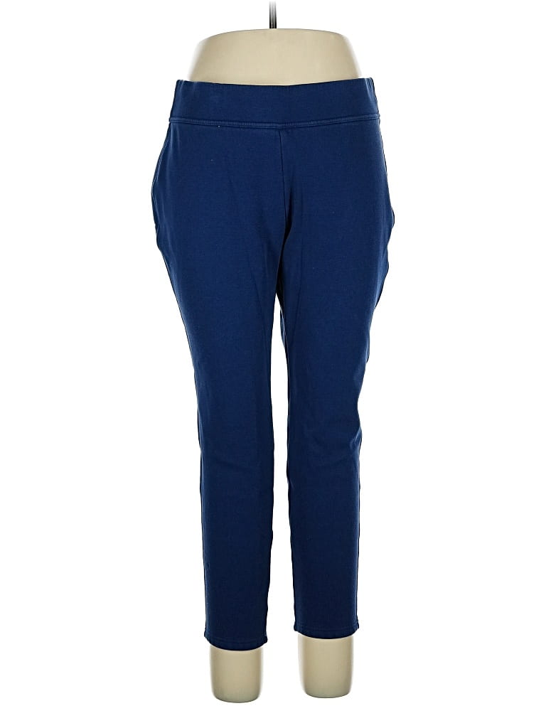 Pre-owned Lands' End Active Pants In Blue