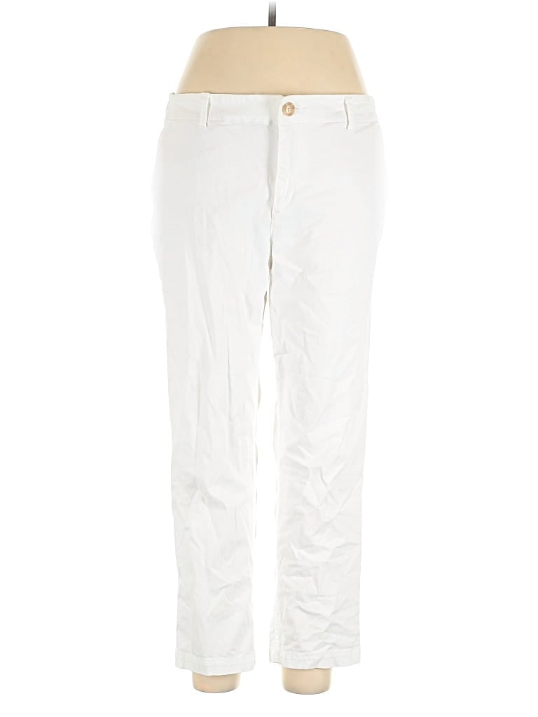 Pre-owned Ann Taylor Loft Casual Pants In White
