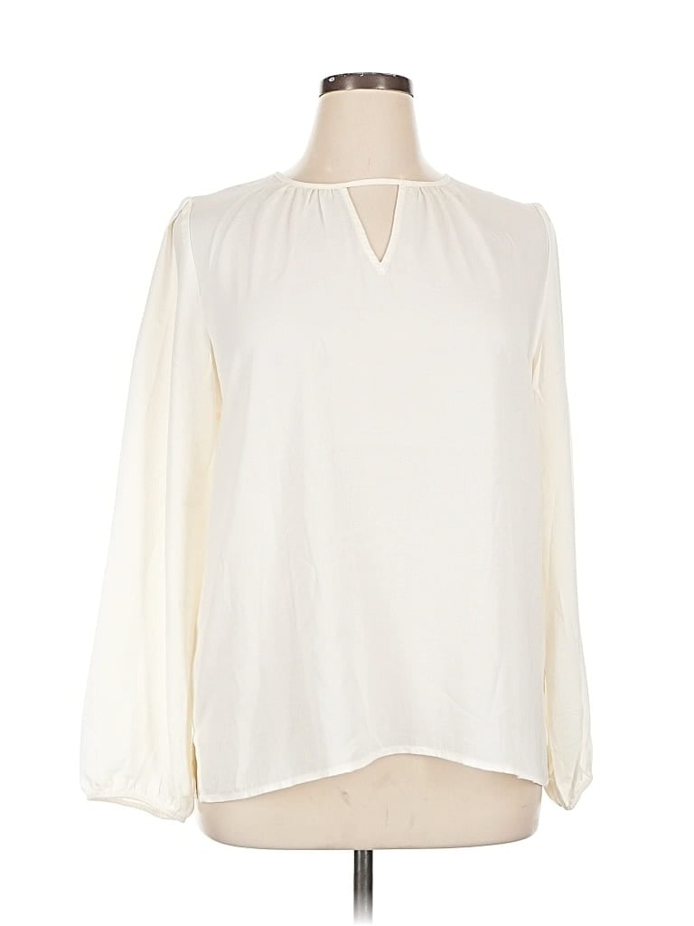 Maurices Long Sleeve Blouse In White