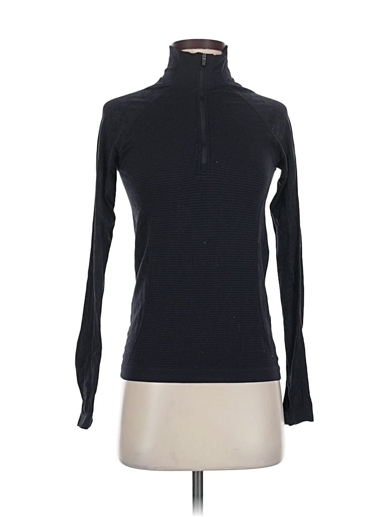 Pre-owned Kyodan Long Sleeve Top Black Turtleneck Tops