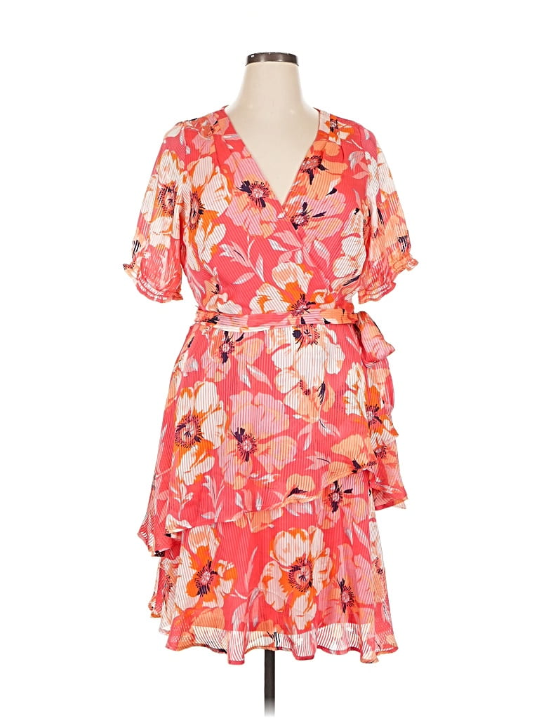 Pre-owned Tahari By Asl Cocktail Dress In Orange