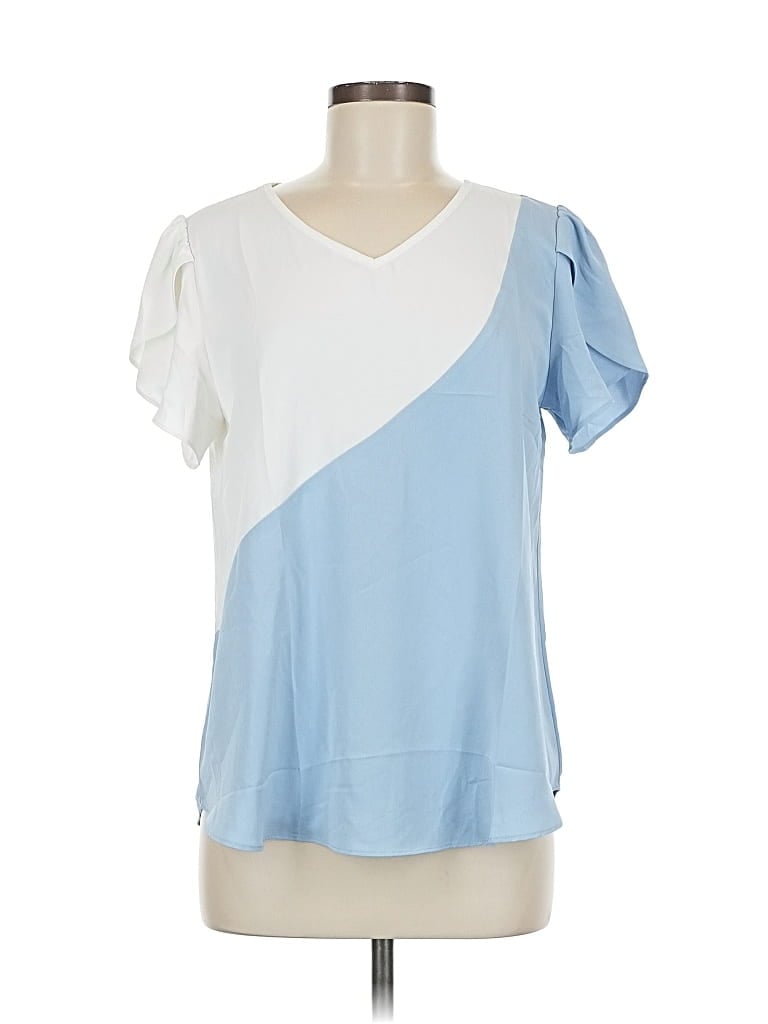 Assorted Brands Short Sleeve Blouse In Multi