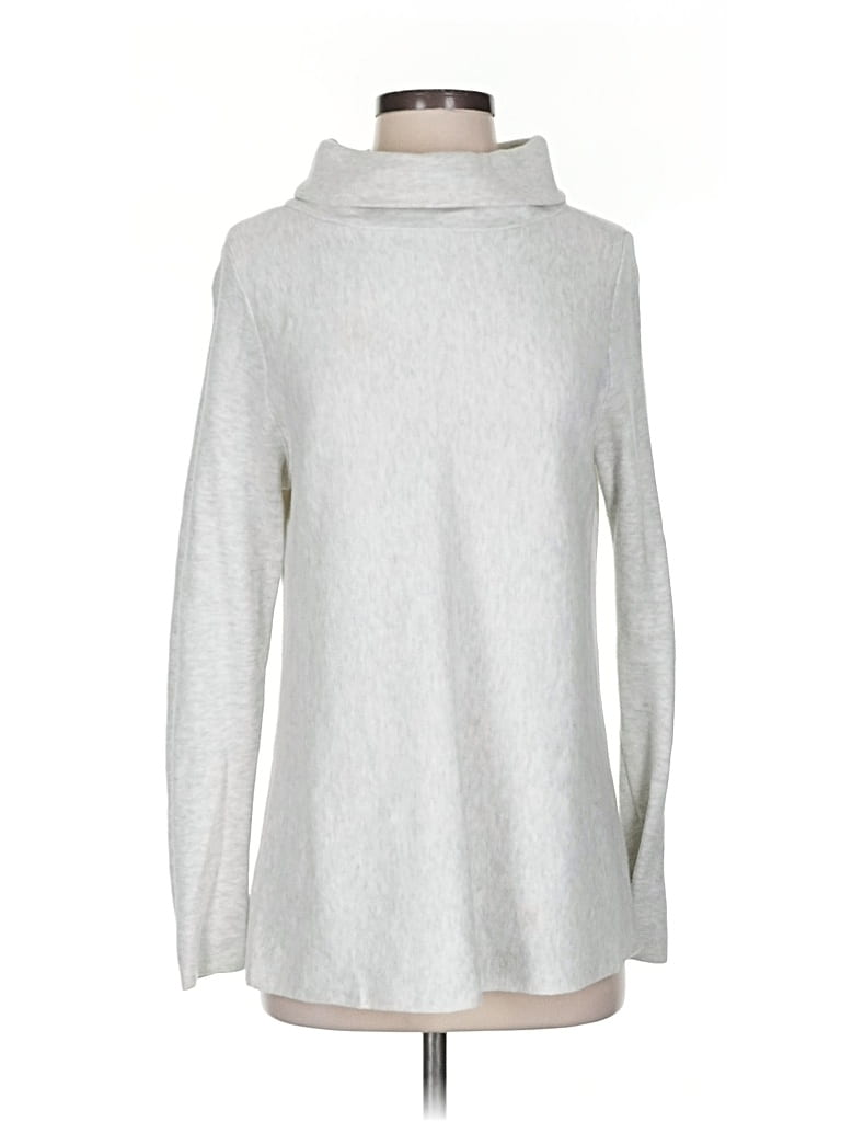 Pre-owned Ann Taylor Factory Turtleneck Sweater In Silver