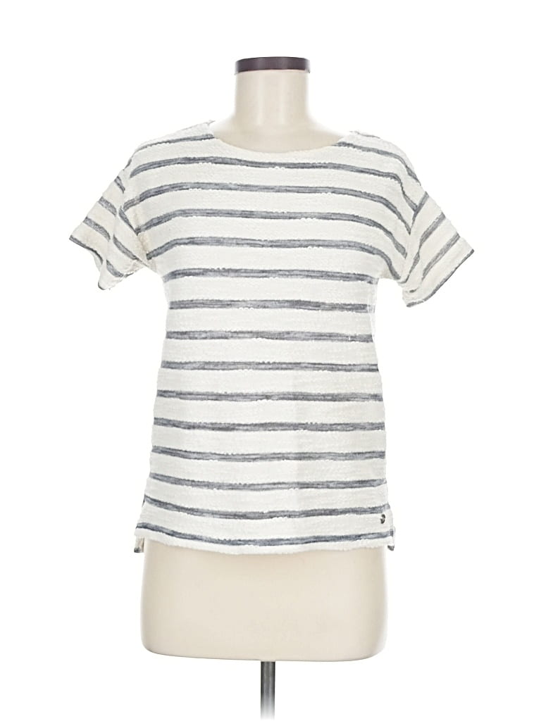 Pre-owned Roxy Cardigan Sweater In White