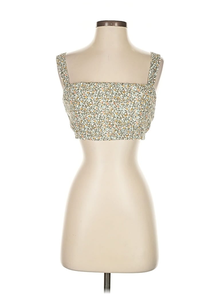 Pre-owned Abercrombie & Fitch Sleeveless Blouse In Green