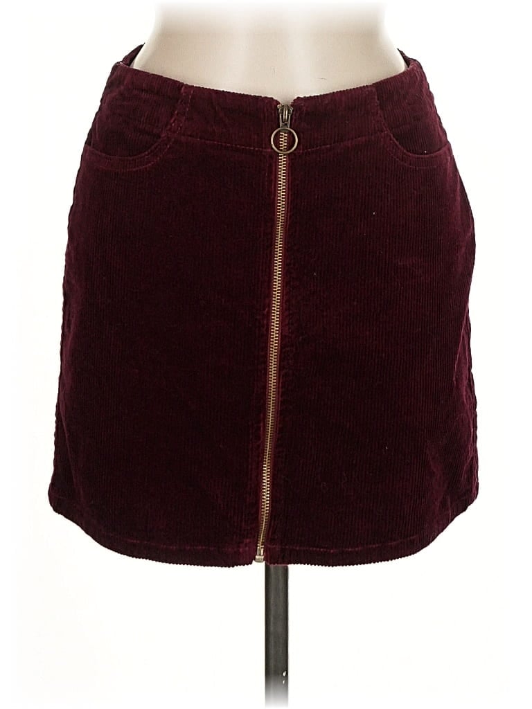 Pre-owned Mudd Casual Skirt In Burgundy