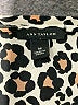 Ann Taylor 100% Polyester Animal Print Black Short Sleeve Blouse Size M - photo 7