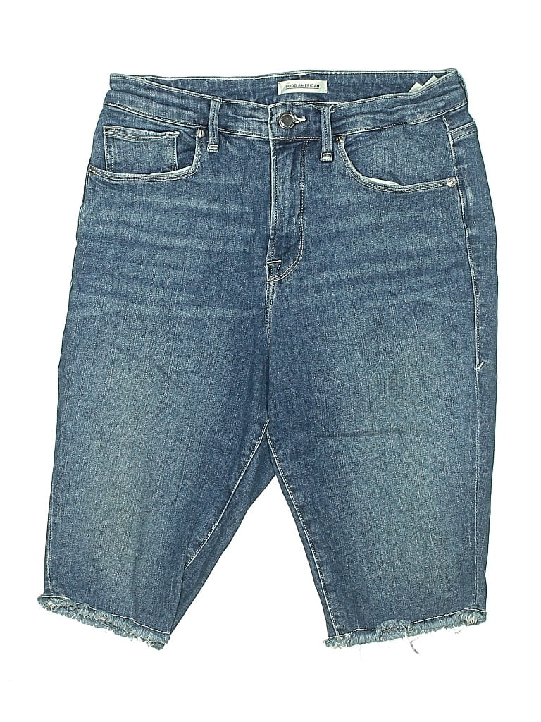 Pre-owned Good American Denim Shorts In Blue