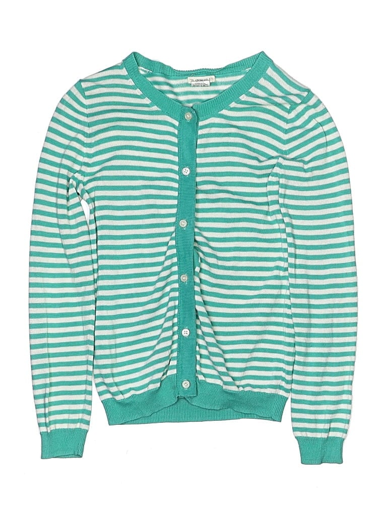 Pre-owned Crewcuts Kids' Cardigan Sweater In Green