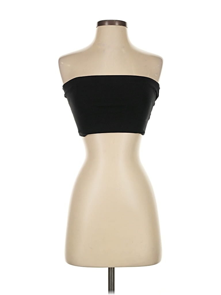 Pre-owned Divided By H&m Tube Top Black Strapless Neckline Tops