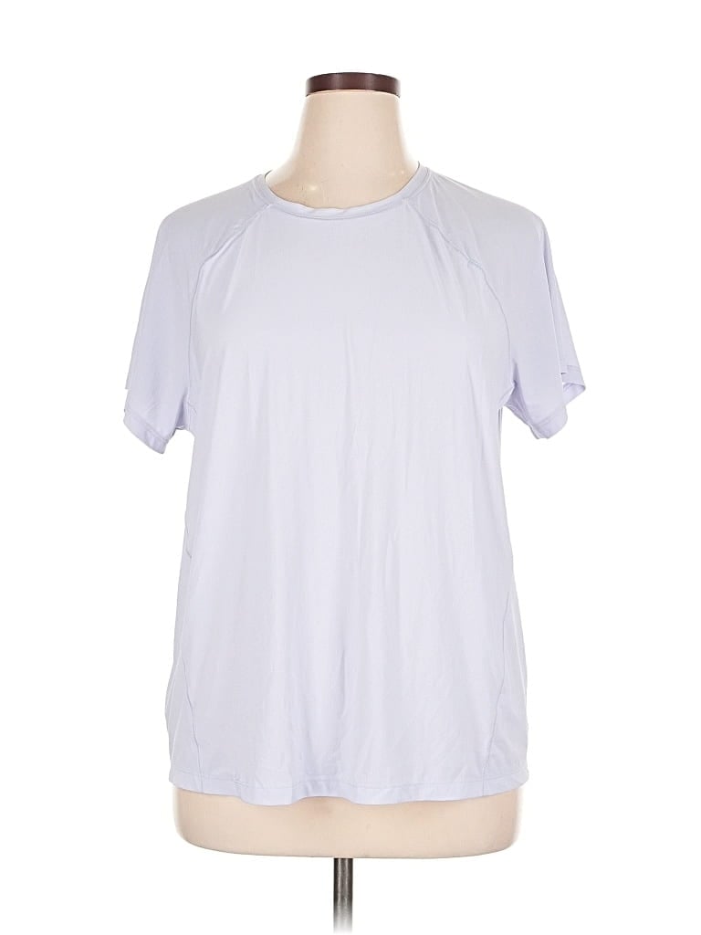 Pre-owned Athleta Short Sleeve T-shirt In Silver