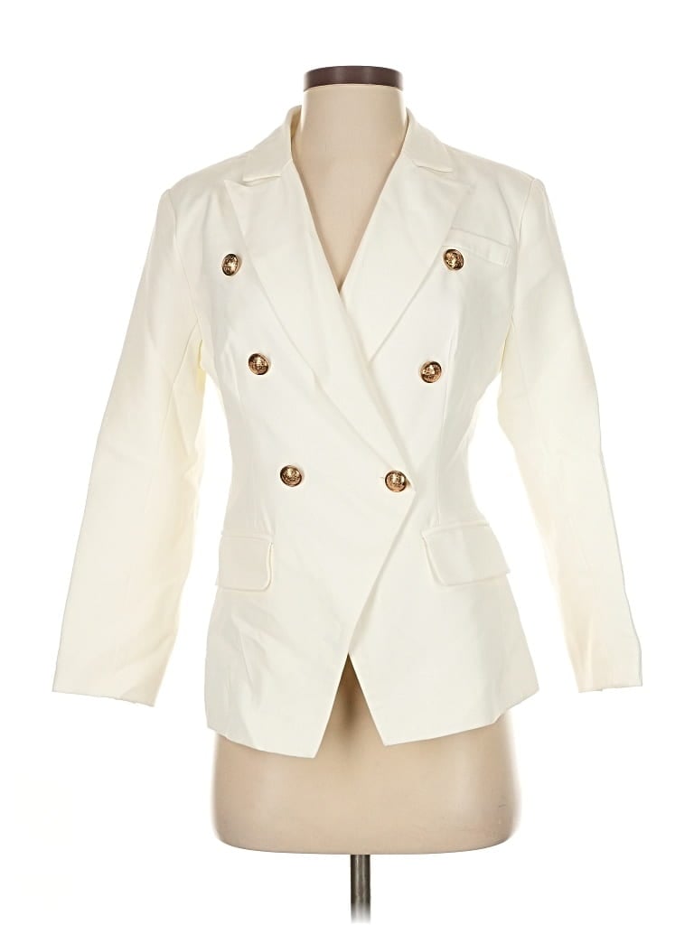 Pre-owned Unbranded Blazer Jacket In White