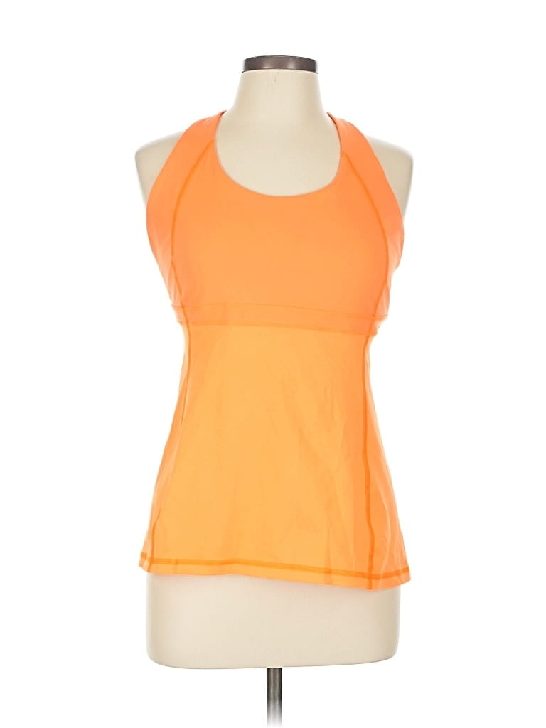 Pre-owned Lululemon Athletica Active Tank Top In Orange