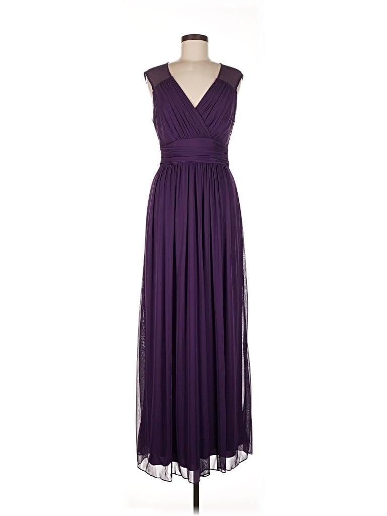 Pre-owned Alfred Sung Cocktail Dress In Purple