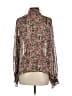 Buddy Love Floral Brown Long Sleeve Blouse Size S - photo 2