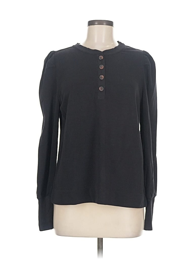 Pre-owned Ann Taylor Loft Pullover Sweater In Black