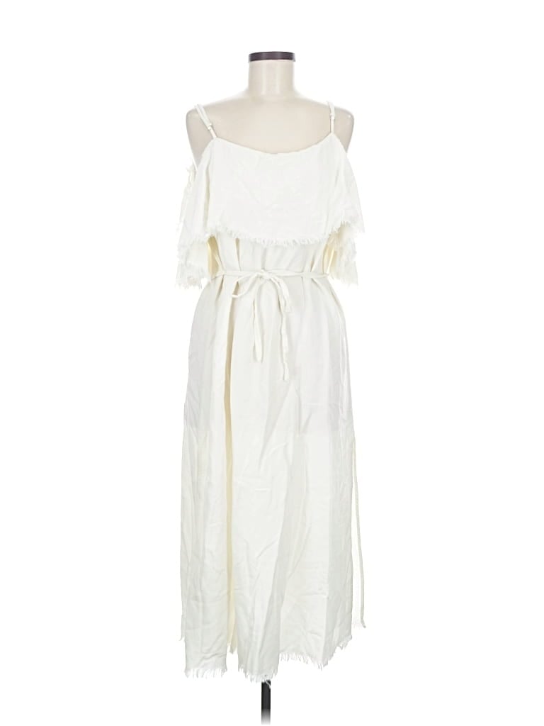 Pre-owned Umgee Casual Dress In White