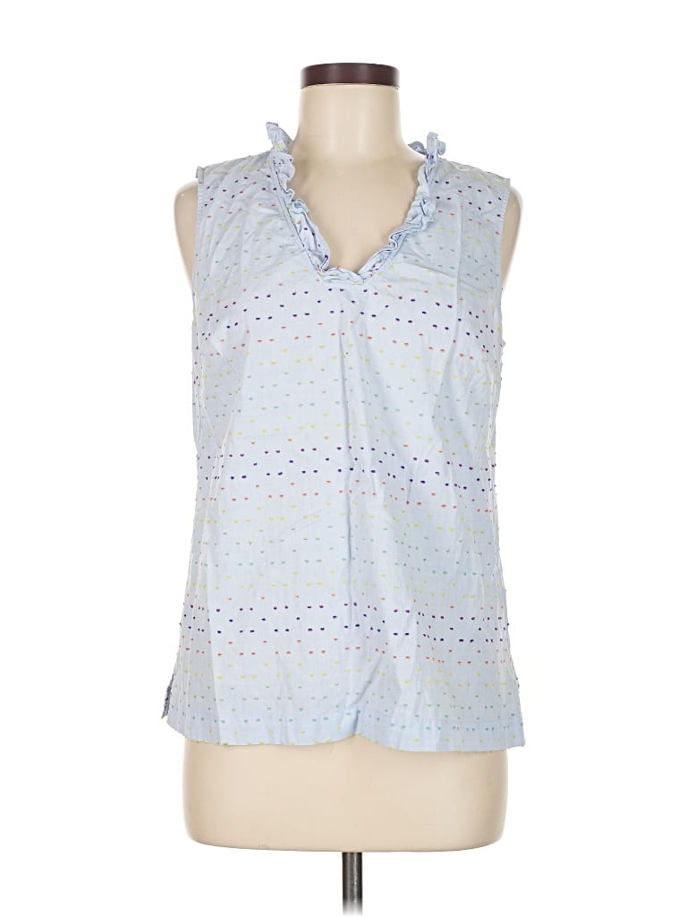 Pre-owned Talbots Sleeveless Blouse In Blue