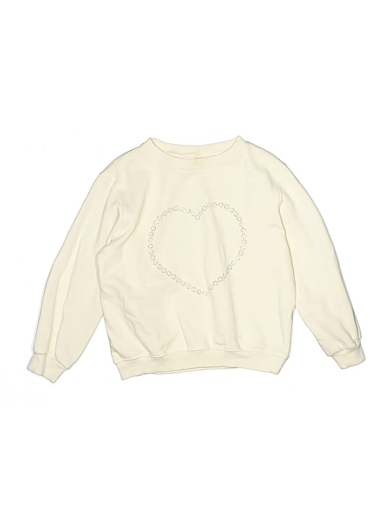 Pre-owned H&m Kids' Sweatshirt In White