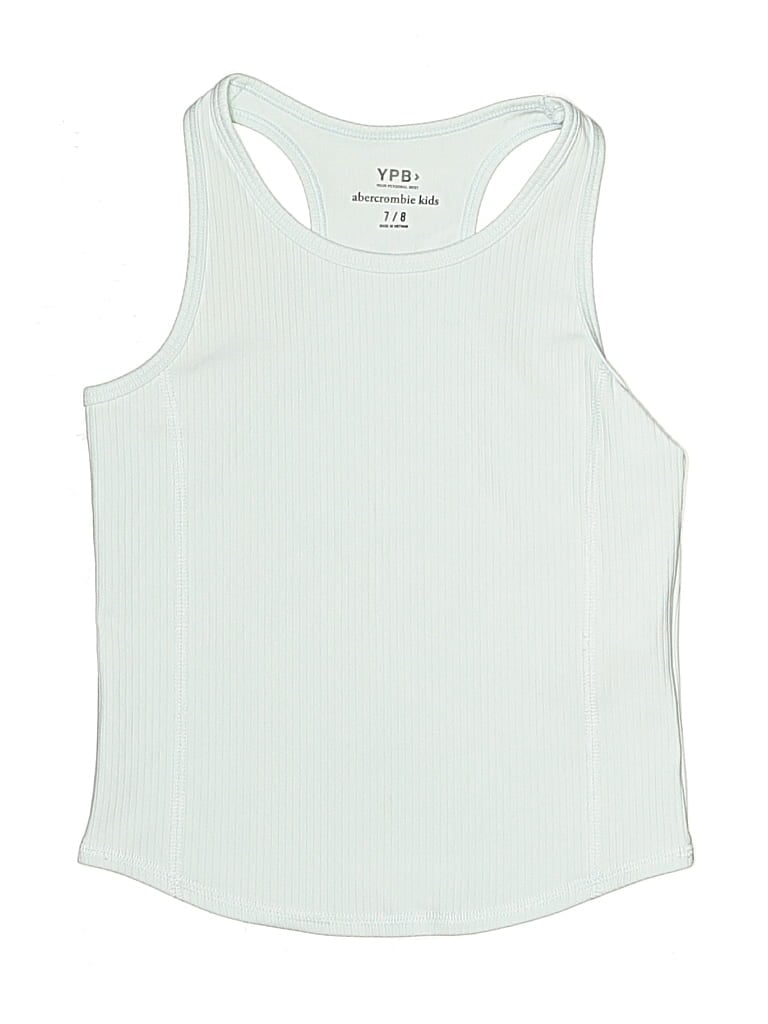Pre-owned Abercrombie Kids' Tank Top Teal Halter Neckline Tops In Blue