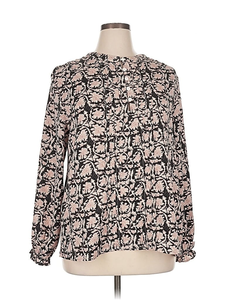 Pre-owned Unbranded Long Sleeve Blouse In Black