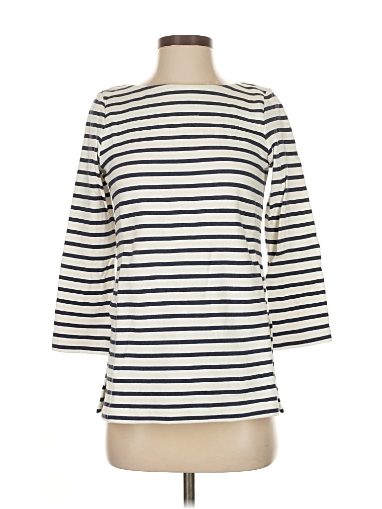 Pre-owned Club Monaco 3/4 Sleeve T-shirt In White