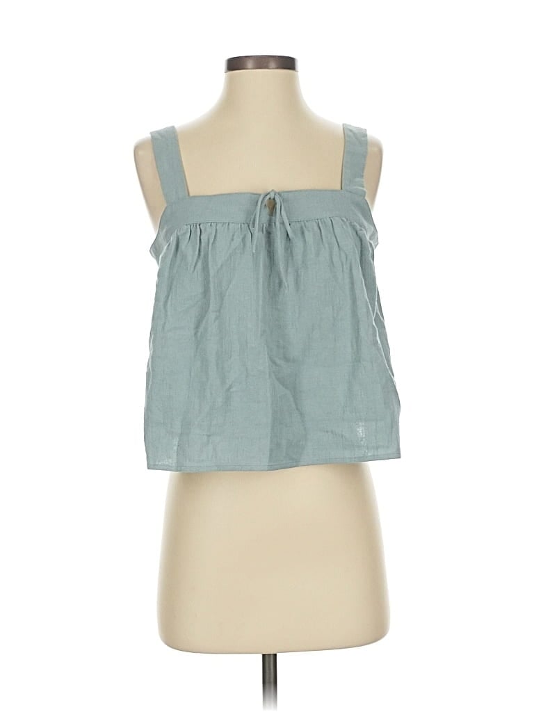 Pre-owned Few Moda Sleeveless Blouse In Blue